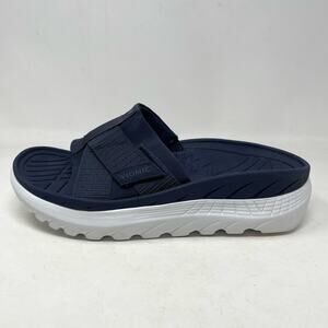 Vionic Rebound Recovery Comfort Sandals Slides Adjustable Cushioned Navy 38.5 8